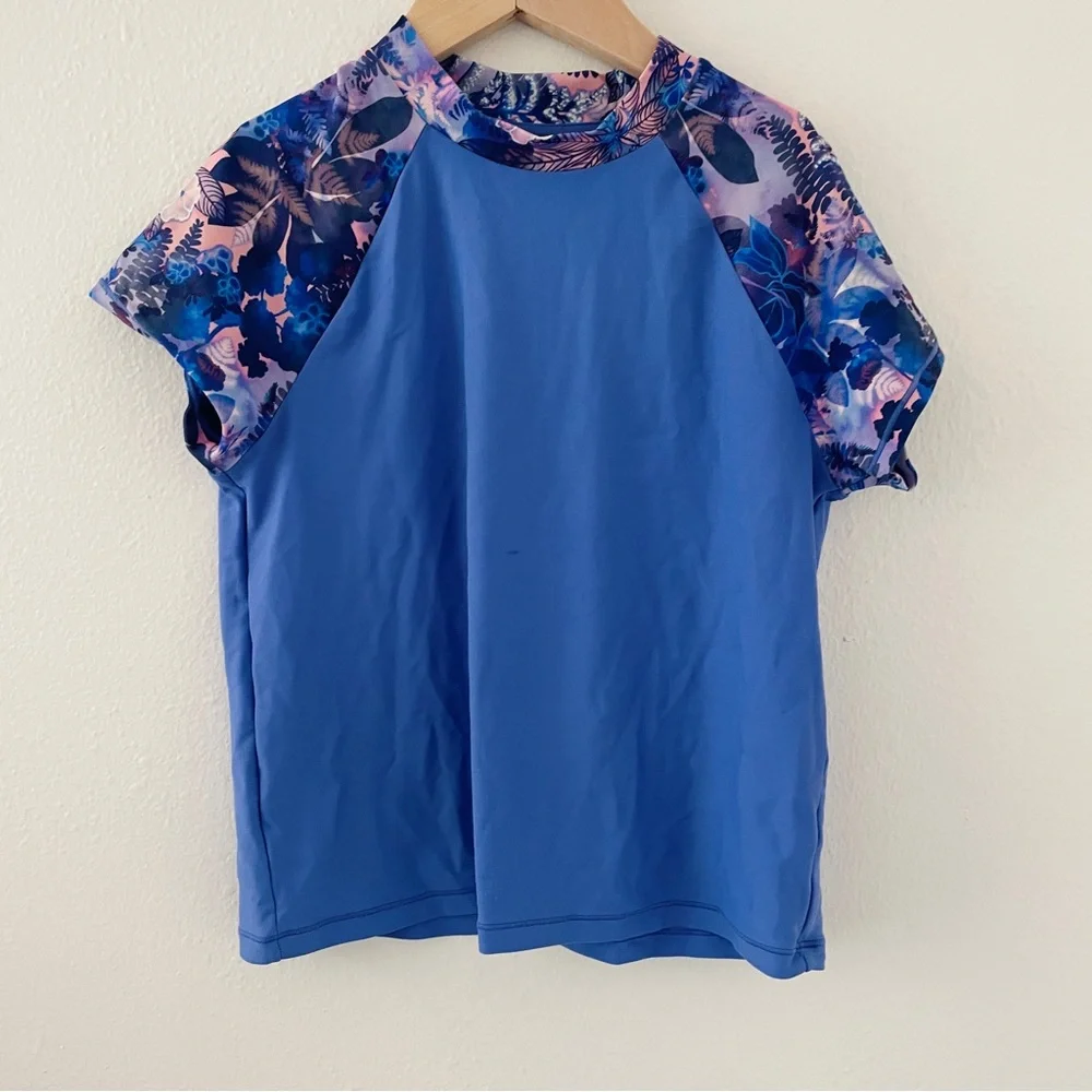 Athleta Girl Mock Neck Rash Guard Girls L/12